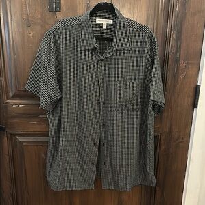 Men's Black Checkered Shirt